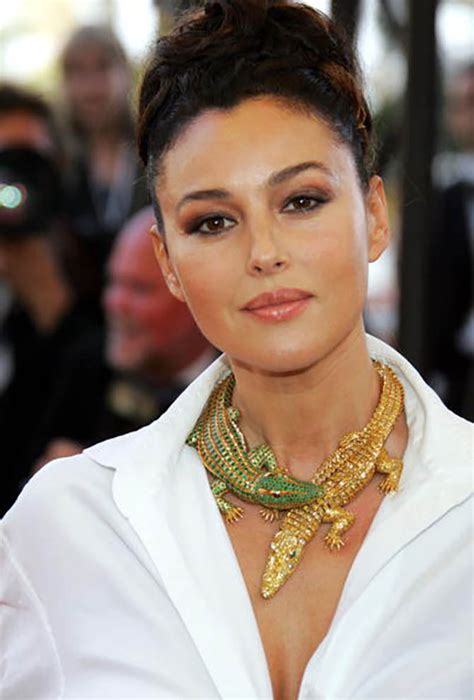 monica bellucci crocodile necklace.